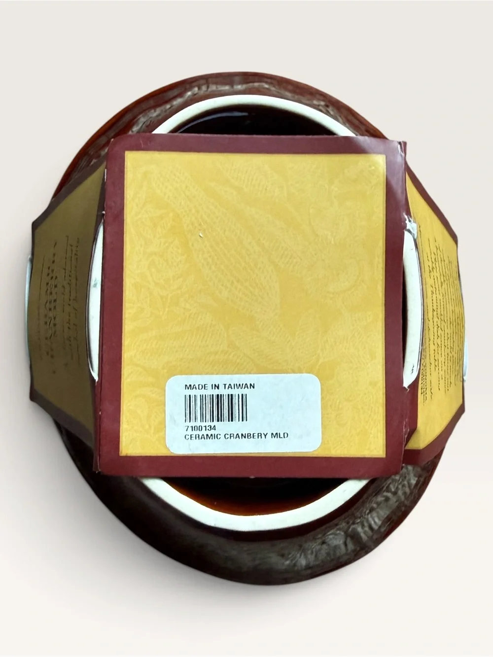 Williams-Sonoma Ceramic Cranberry Mold